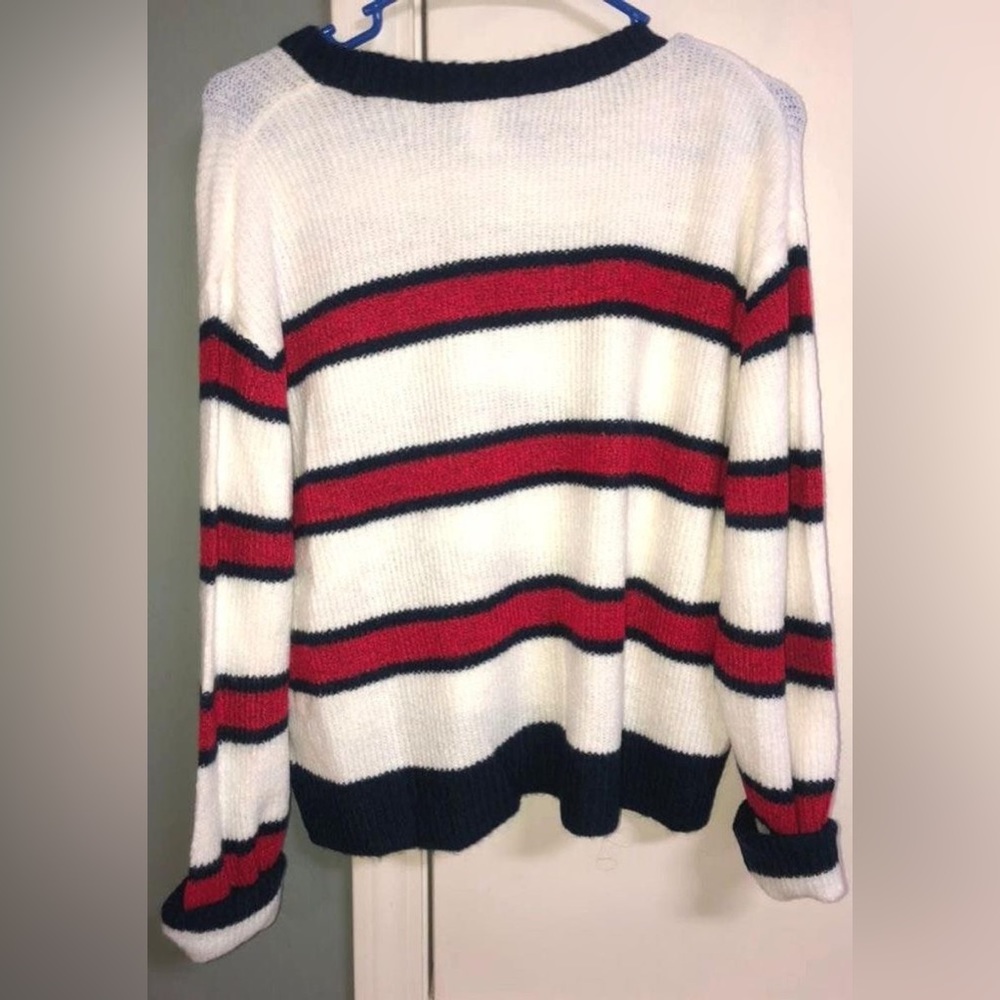 H&M stripped cropped sweater